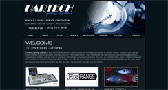 Desktop Screenshot of partechlighting.com